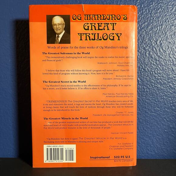 Og Mandino’s Great Trilogy - Hardcover (2001, 7th Edition) The Greatest Salesman - Picture 2 of 8